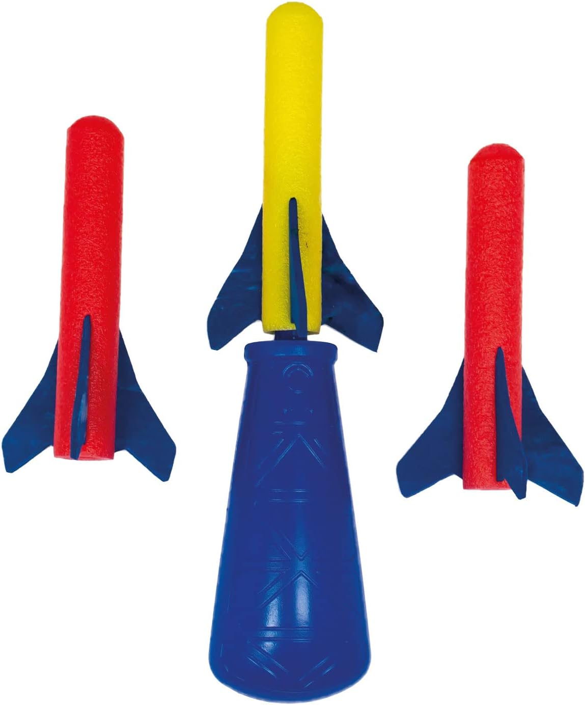 Raketenspiel Pump Rocket für Kinder ab 4 Jahren, 3 Schaumstoff-Raketen, 10 m Reichweite