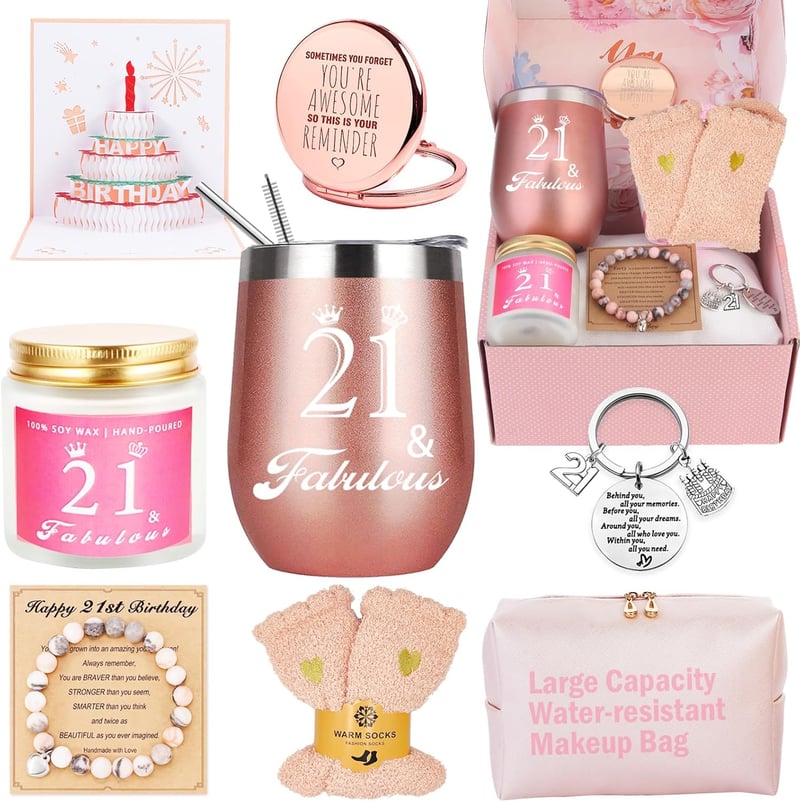 21. Geburtstagsgeschenk für Frauen – Lustiges Geschenkset