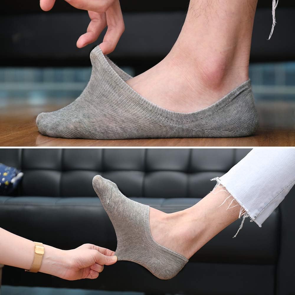 Unsichtbare Sneaker Socken für Damen und Herren - 10 Paar mit Anti-Rutsch-Pad