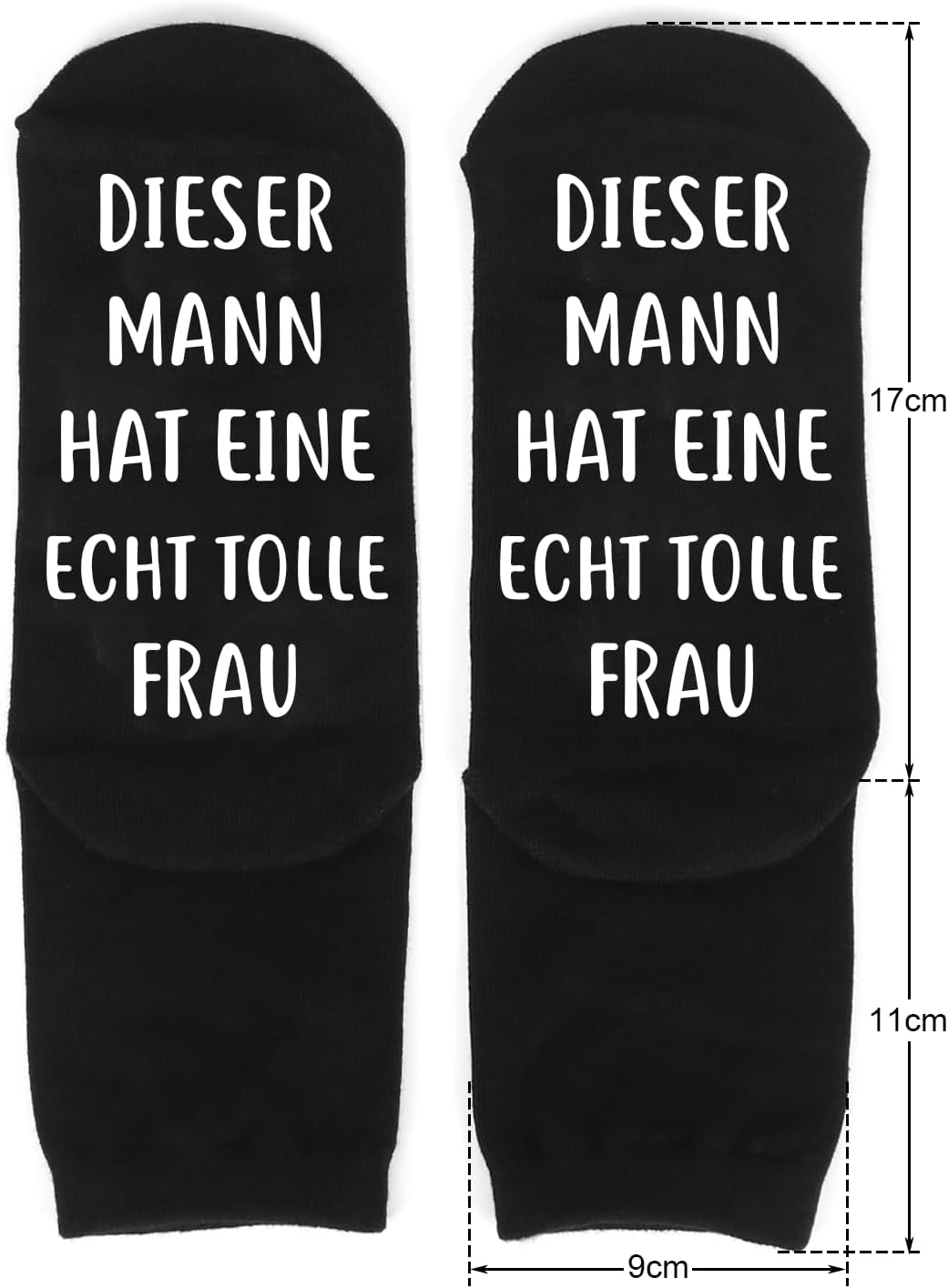 Lustige schwarze Socken für Männer, Geschenkidee zum Geburtstag