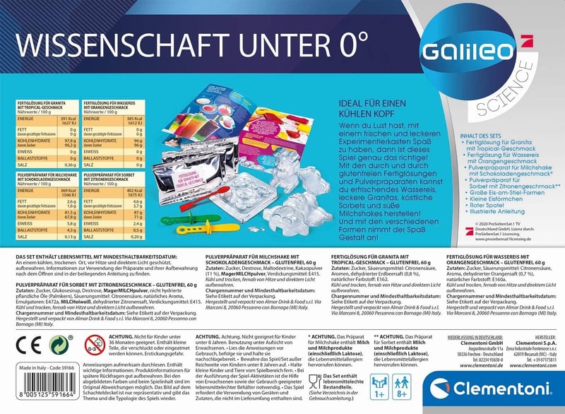 Clementoni Galileo Lab: Experimentierkasten für Eis ab 8 Jahren