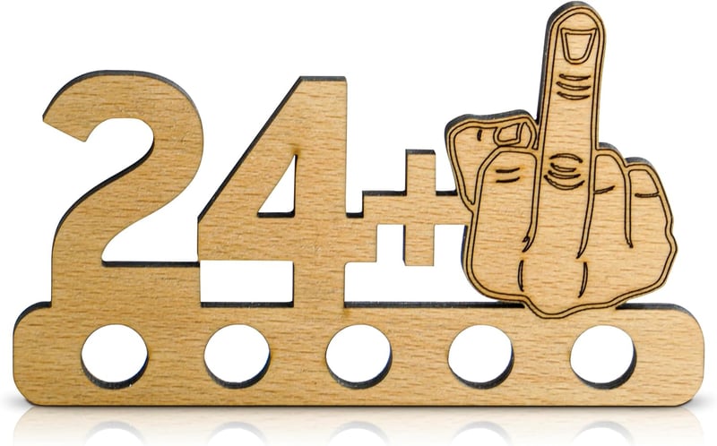 25. Geburtstag - Lustiges Geldgeschenk aus Holz