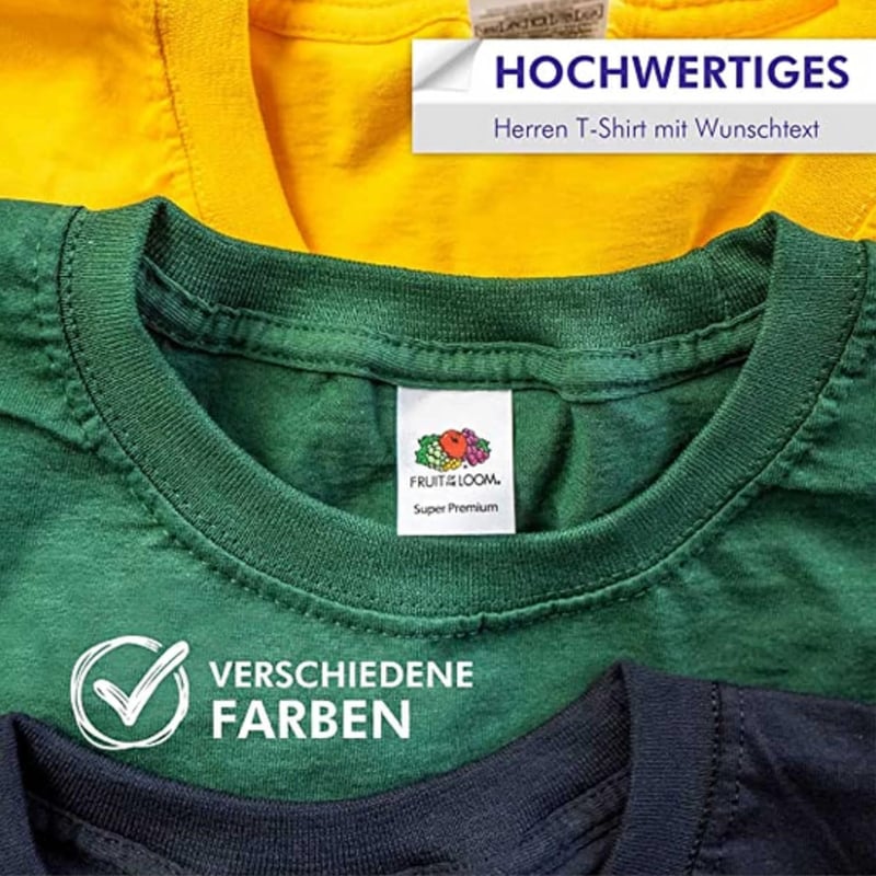 Personalisiertes T-Shirt für Herren mit Wunschtext - ideales Sportgeschenk