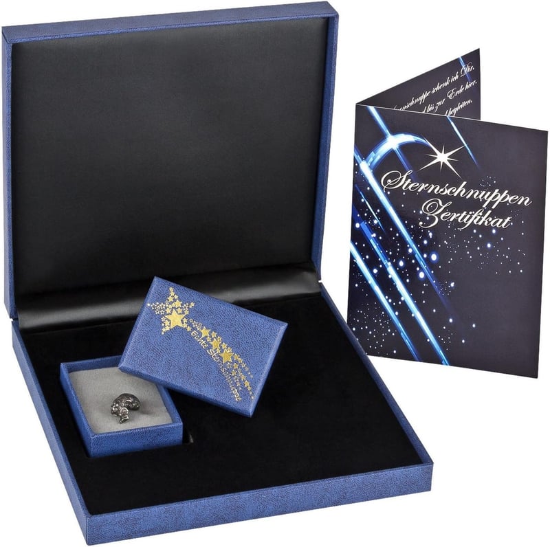Echtes Sternschnuppen-Geschenkset mit Echtheitszertifikat für Paare
