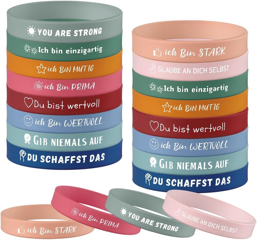 Inspirierende Silikonarmbänder als Motivationsgeschenk für Teenager