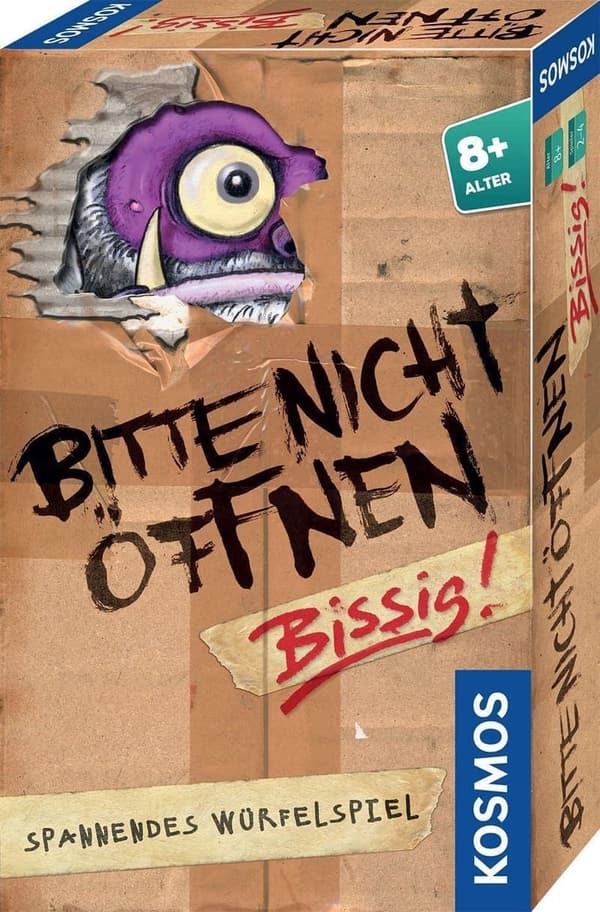 Bitte Nicht Öffnen - Bissig! Mitbringspiel für Kinder ab 8 Jahren