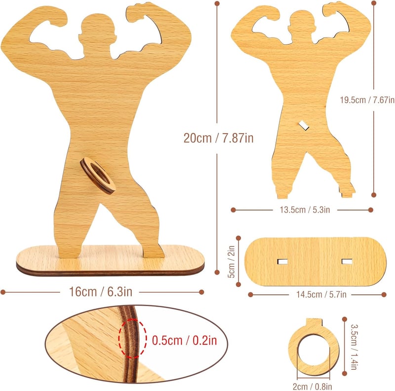 Kreatives Geldgeschenk zum Geburtstag für Sportenthusiasten - Holz Gutscheinständer