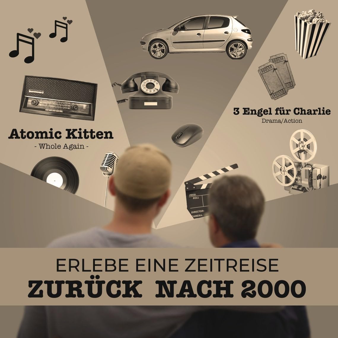 Geschenk zum 25. Geburtstag – Poster im Zeitungsdesign 2000