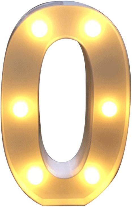 LED Zahlenlampe für Geburtstagsfeiern und Hochzeiten, warmweiß