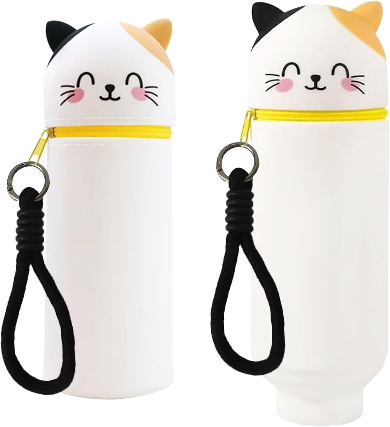 Kawaii Silikon Federmäppchen 2-in-1 für Mädchen und Jungen
