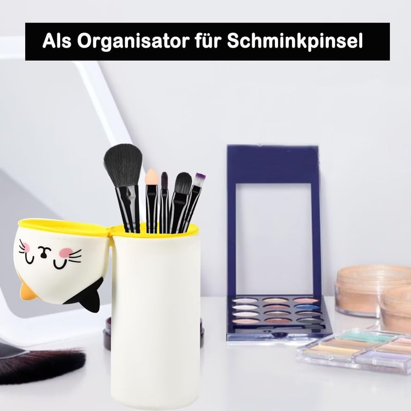 Kawaii Silikon Federmäppchen 2-in-1 für Mädchen und Jungen