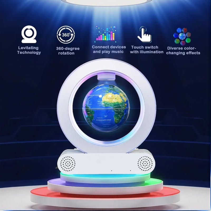Magnetisch schwebender Bluetooth Lautsprecher mit Sternenlampe für Jugendliche