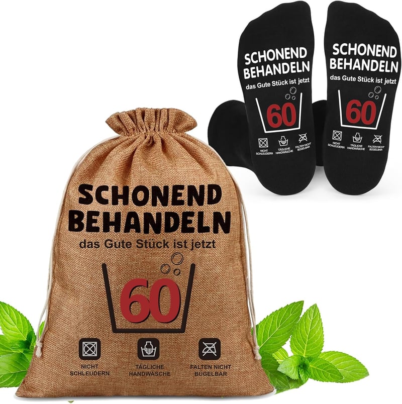 Lustige Geburtstagsgeschenke für Männer: Socken & Taschen Set