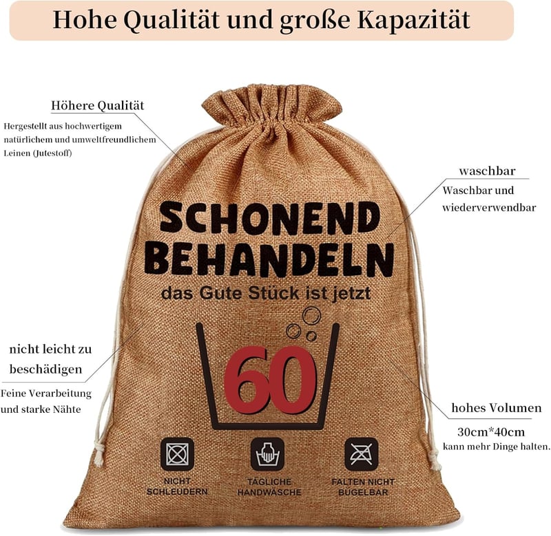 Lustige Geburtstagsgeschenke für Männer: Socken & Taschen Set