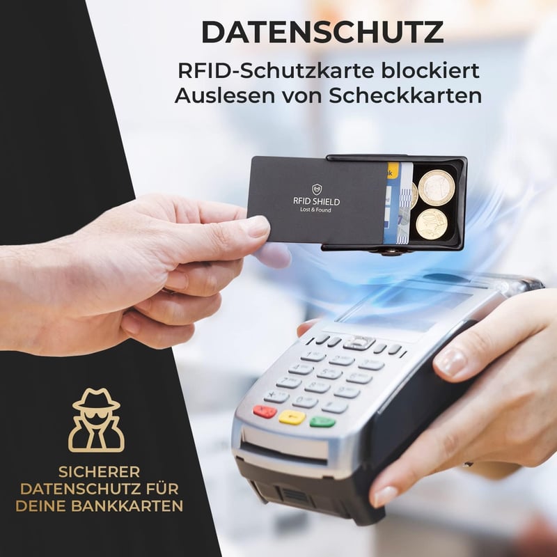 Slim Wallet Herren Geldbörse mit RFID Schutz