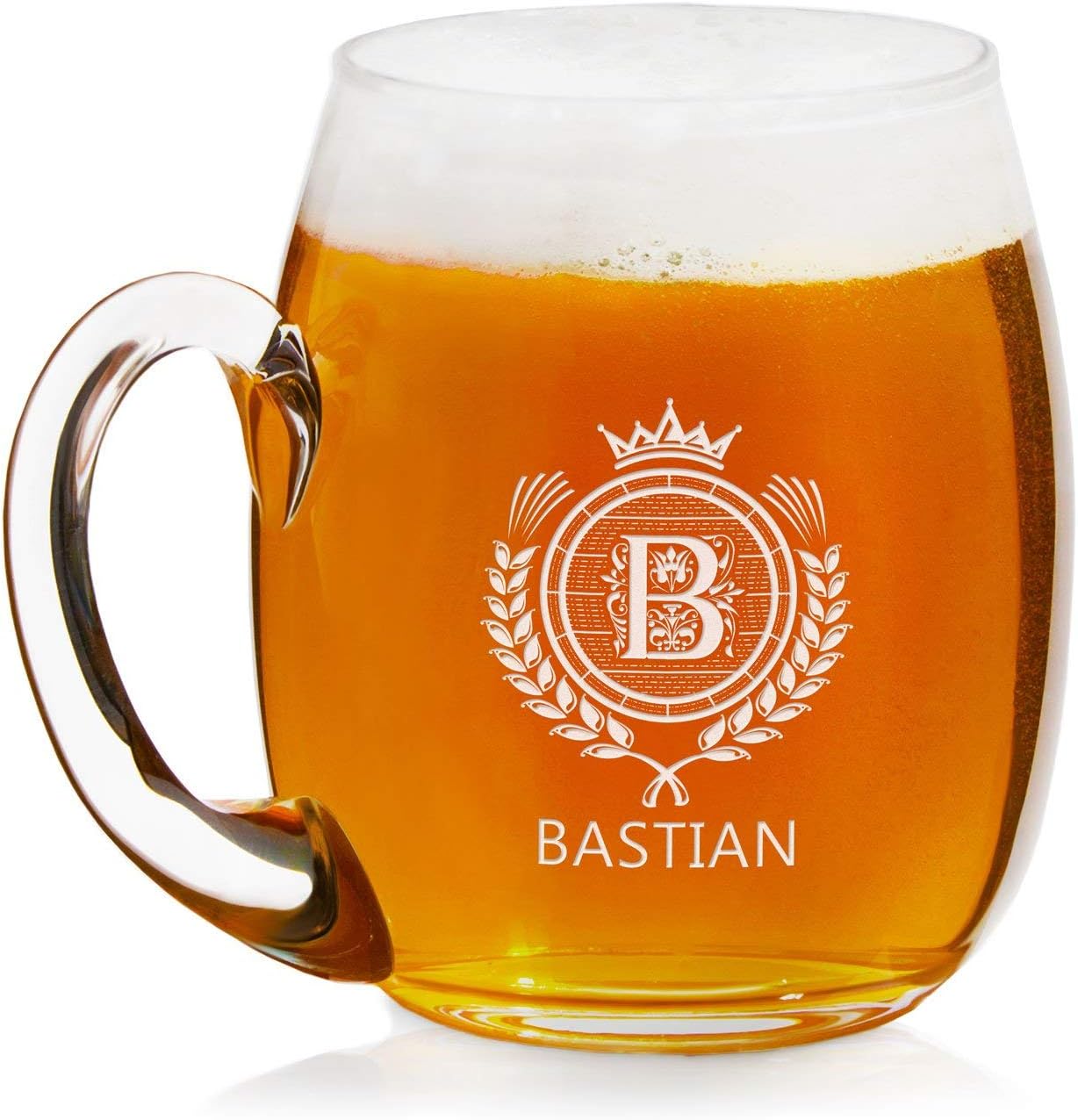 Personalisierter Bierkrug mit Gravur 500 ml – Geburtstagsgeschenk für Männer