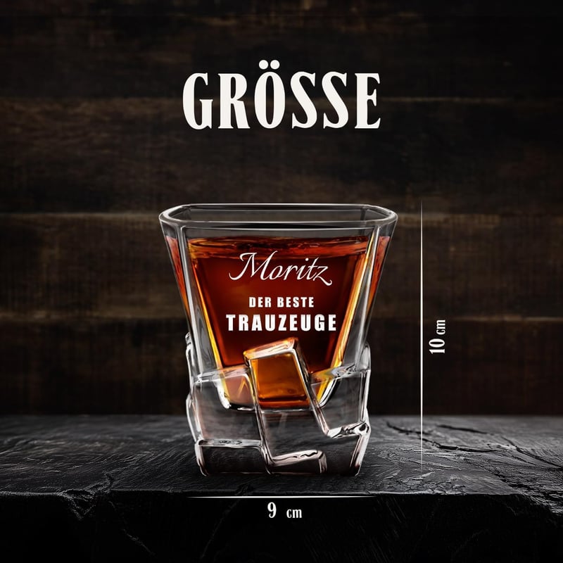 Personalisierte Whisky-Glasgravur 250 ml für Männer zum Geburtstag