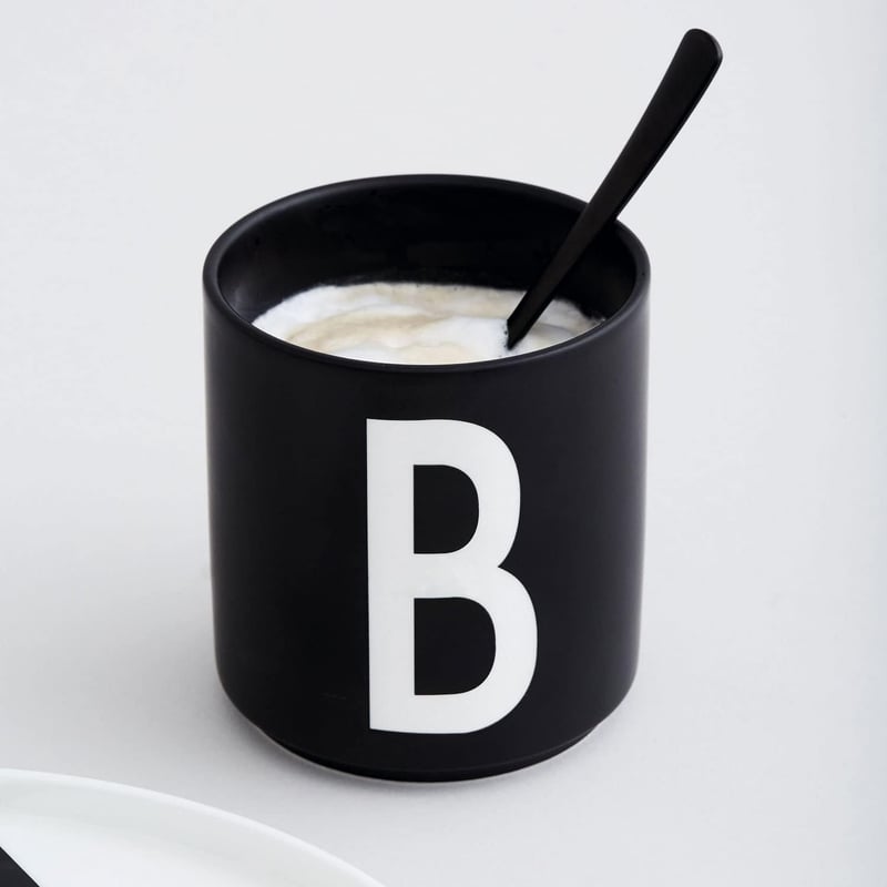 Personalisierte Porzellan-Tasse mit Buchstaben (A-Z) - 250 ml