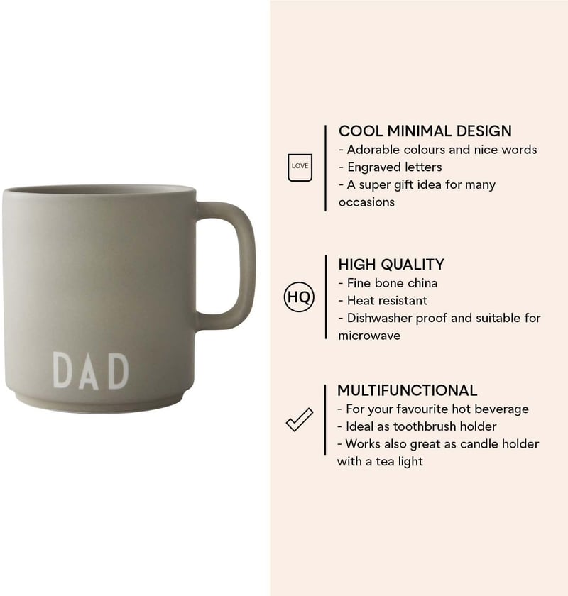 Vatertagsgeschenk: Design Letters Kaffeebecher für Papa 250 ml
