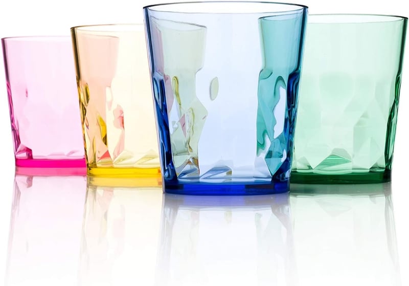 Premium Trinkgläser aus Tritan - 4er Set - unzerbrechlich, BPA-frei