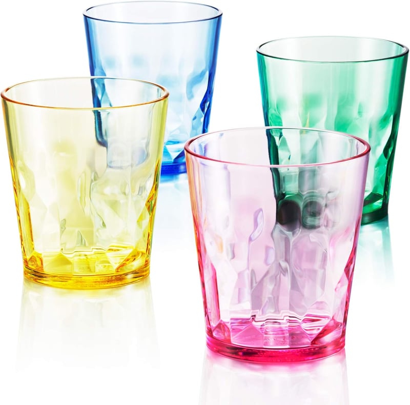 Premium Trinkgläser aus Tritan - 4er Set - unzerbrechlich, BPA-frei