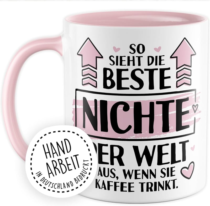 Beste Nichte Tasse – Geschenkidee für Tante, Onkel & Familie