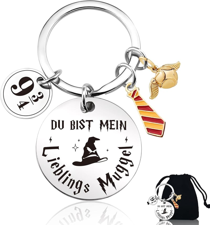 Personalisierter Schlüsselanhänger „Du bist mein Lieblings-Muggel“ für Frauen