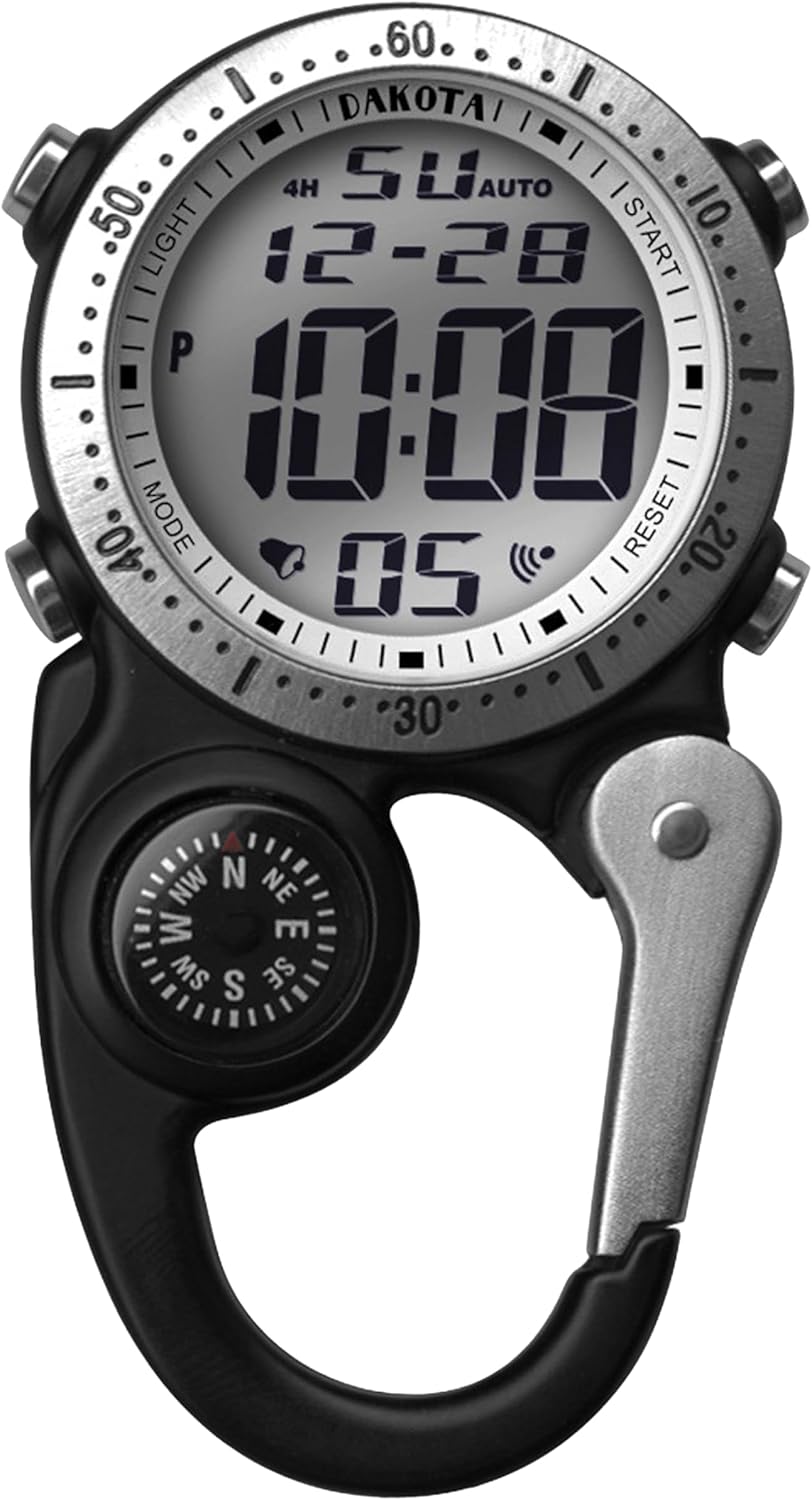Dakota Digital Backpacker Clip Uhr für Outdoor Aktivitäten