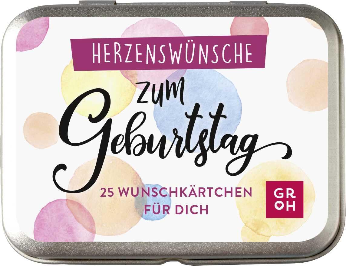 Geburtstagswunschkarten: 25 persönliche Kärtchen für Frauen