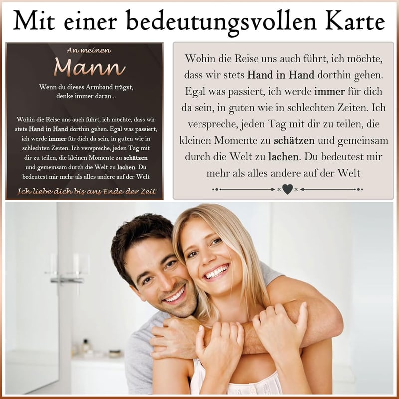 Graviertes Armband für Papa – ideales Vatertagsgeschenk