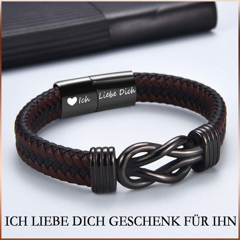 Graviertes Armband für Papa – ideales Vatertagsgeschenk