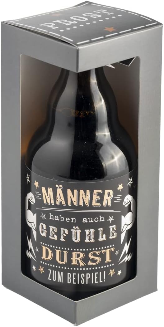 Männergeschenk: Bierflasche 0,33 l mit Geschenkverpackung
