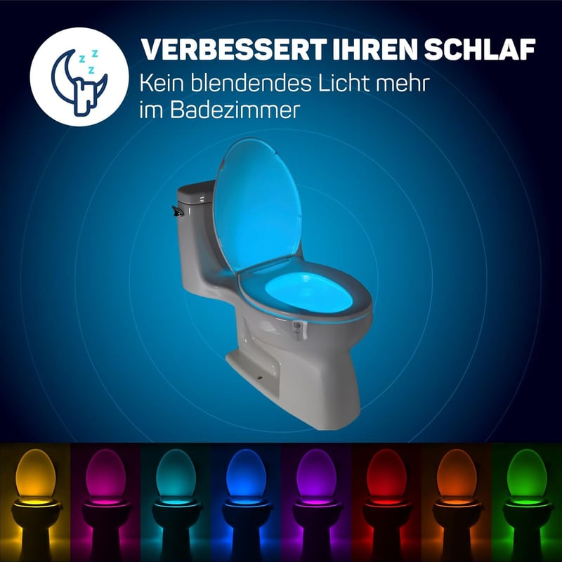 LED WC Licht – Praktisches Geschenk für Weihnachten und Wichteln