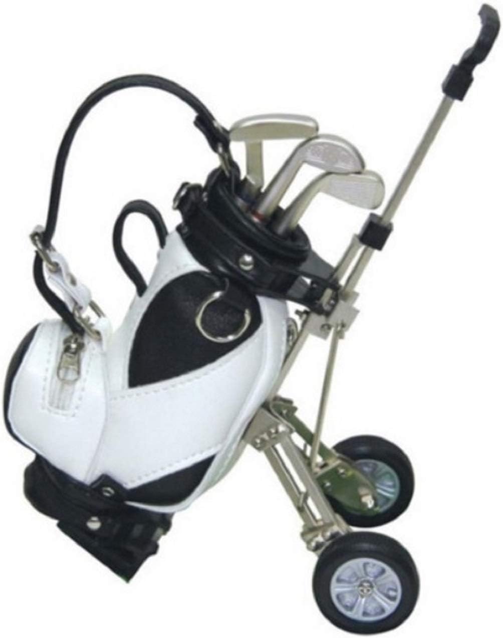 Miniatur Golfbag Stiftehalter mit 3 Golfschläger-Stiften für Golfer