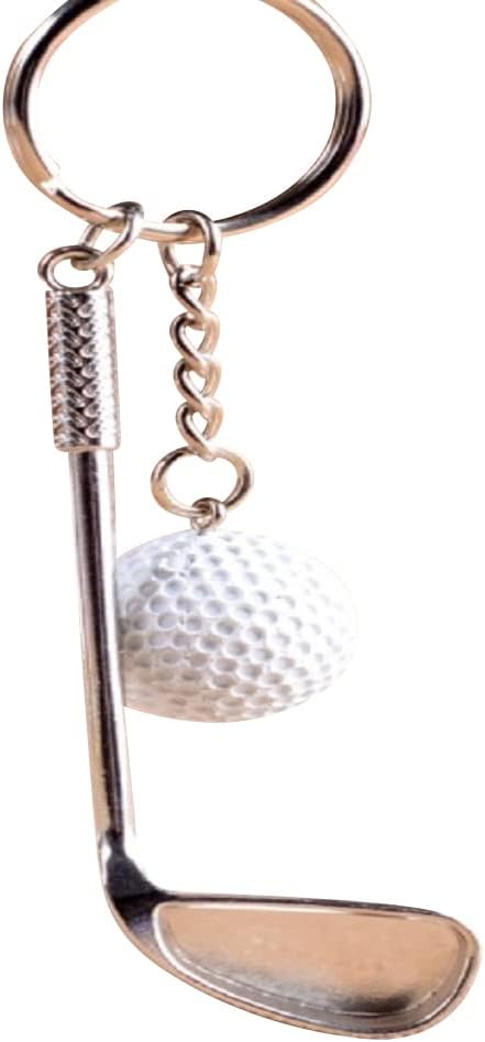 Golf Schlüsselanhänger mit Golfschläger und Golfball für Golfer