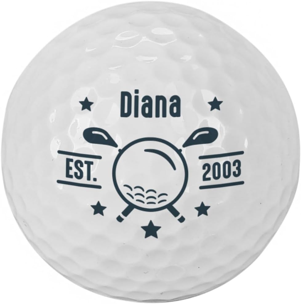 Personalisierte Golfbälle mit Namen im 3er-Pack für Golfer