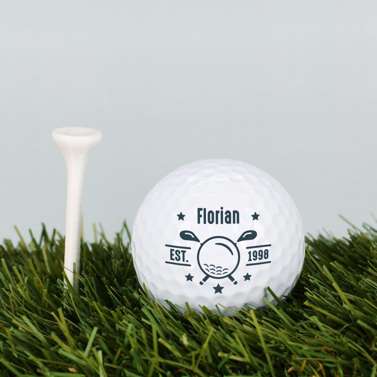 Personalisierte Golfbälle mit Namen im 3er-Pack für Golfer