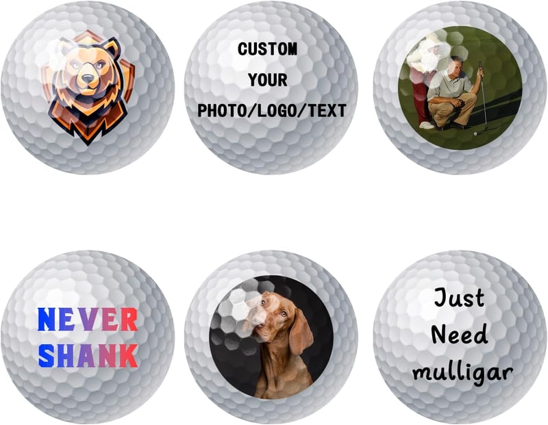 Personalisierte Golfbälle mit Foto/Logo/Text für Männer