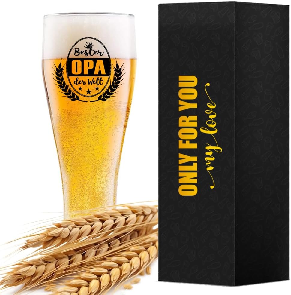 Bierglas für Opa mit Spruch