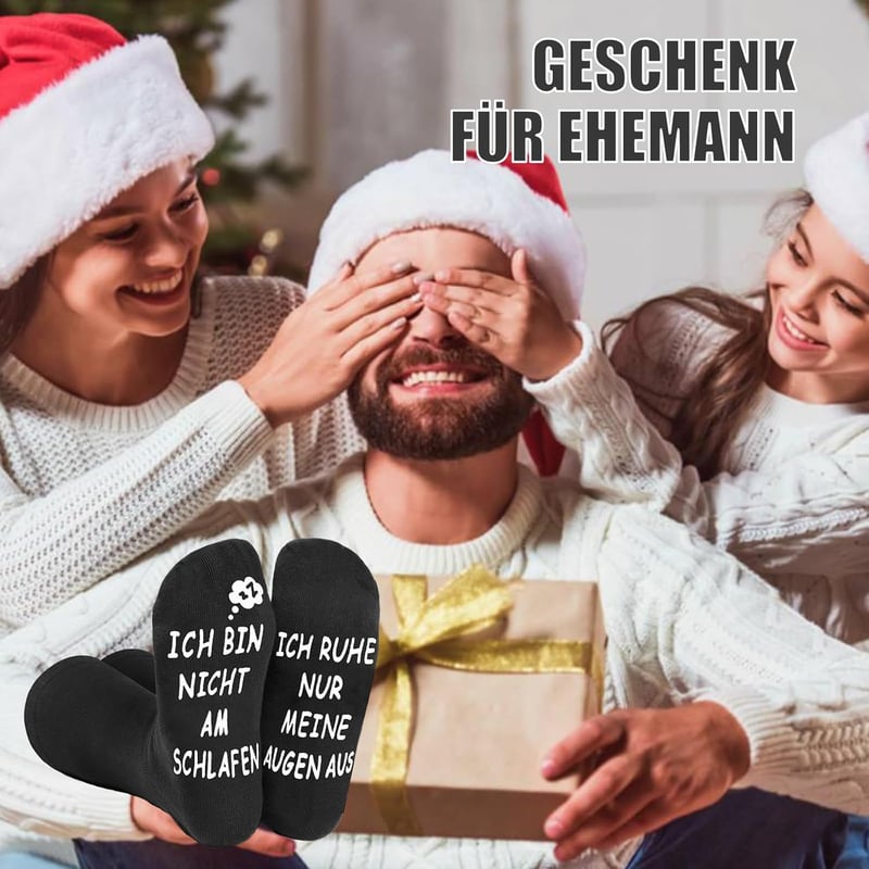 Lustige Socken aus Baumwolle für Papa – Vatertagsgeschenk, rutschfest