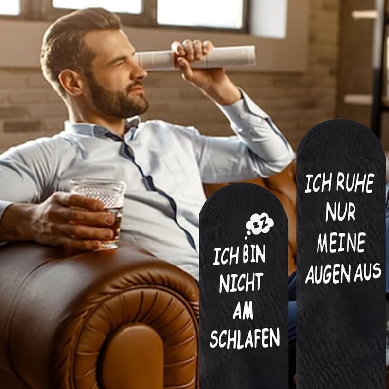 Lustige Socken aus Baumwolle für Papa – Vatertagsgeschenk, rutschfest
