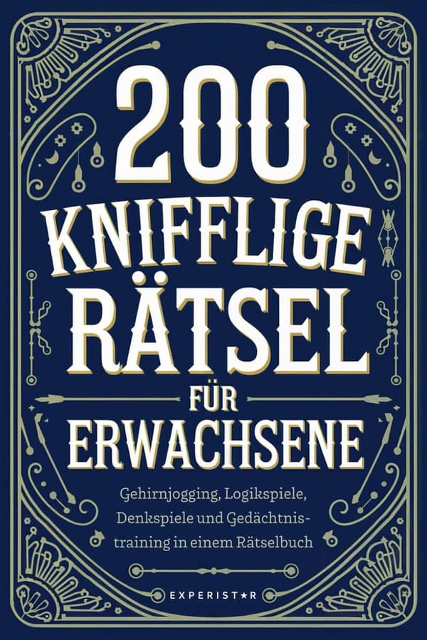 Rätselbuch für Erwachsene: 200 knifflige Logik- und Denksportaufgaben