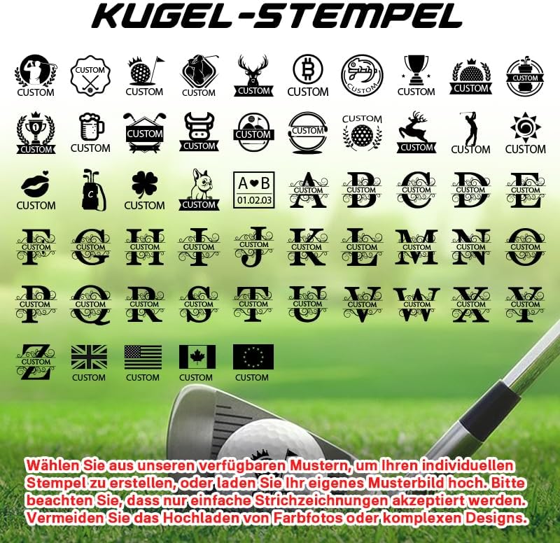 Personalisierter Golfball-Stempel für Golfer – Langlebige Markierungen