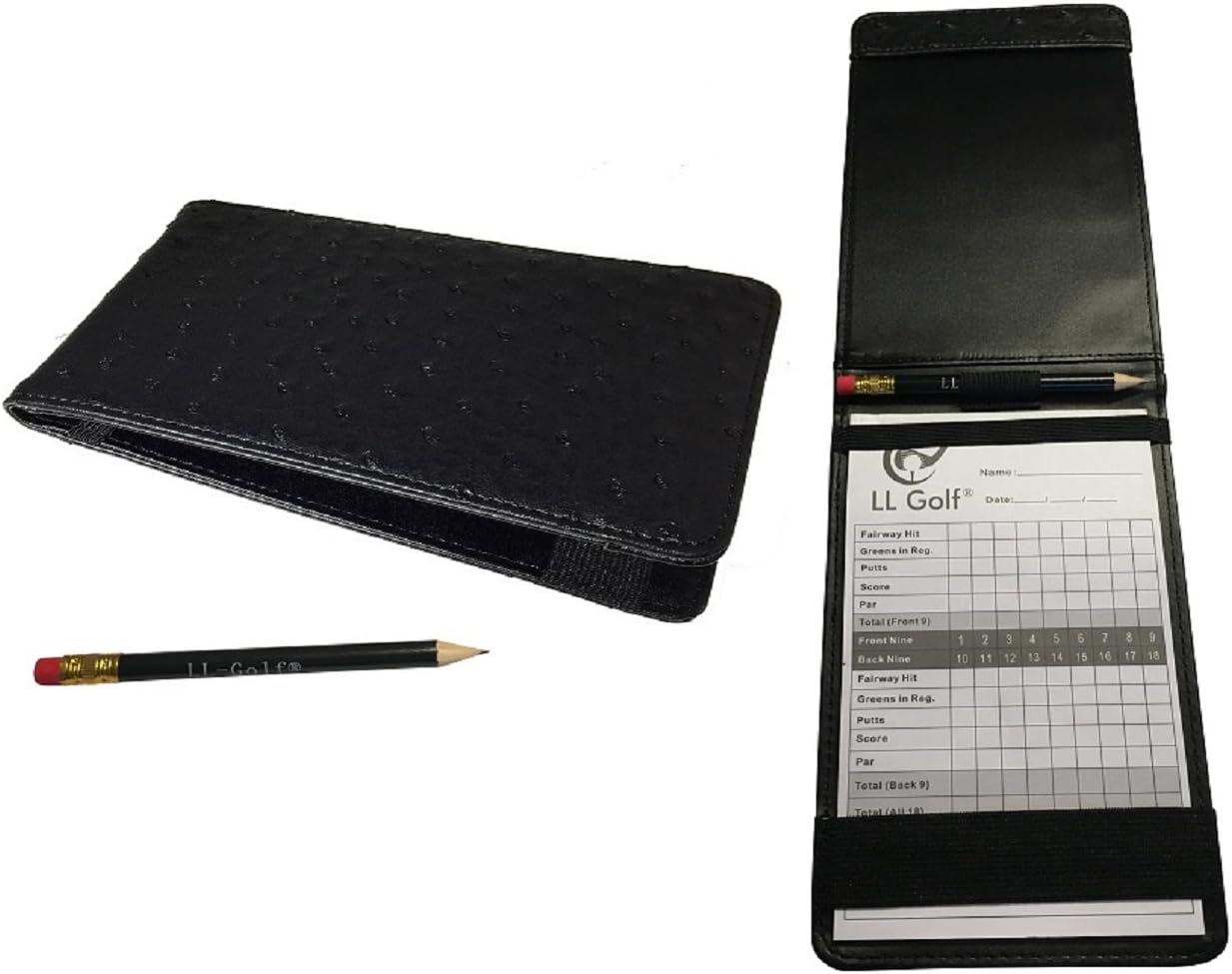 Eleganter Golf Scorecard Halter mit Stift und Notizblock