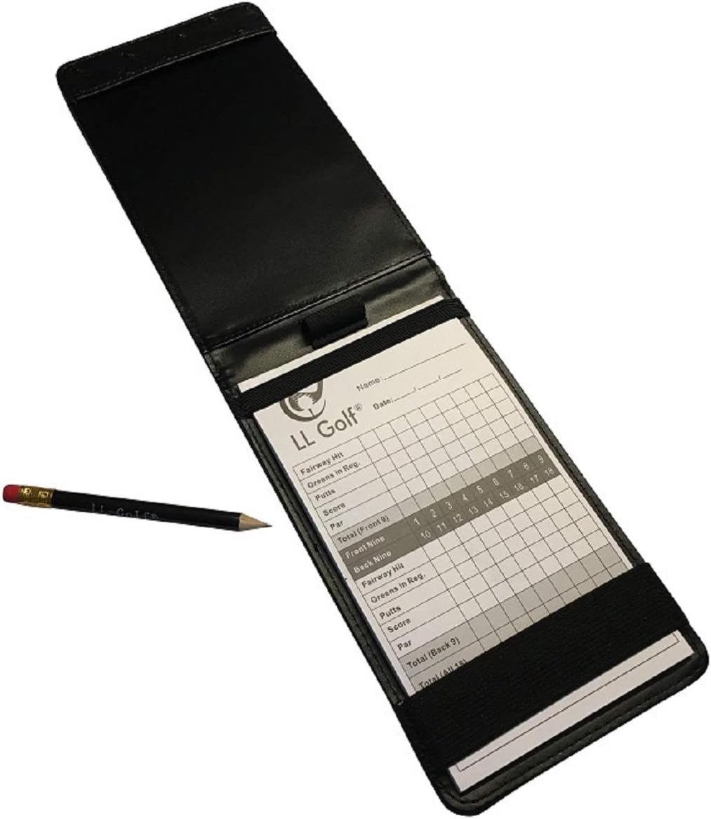 Eleganter Golf Scorecard Halter mit Stift und Notizblock