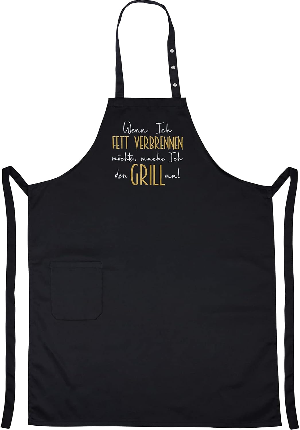 Witzige Grillschürze mit Spruch – Verstellbar für Grillfans, Vatertag