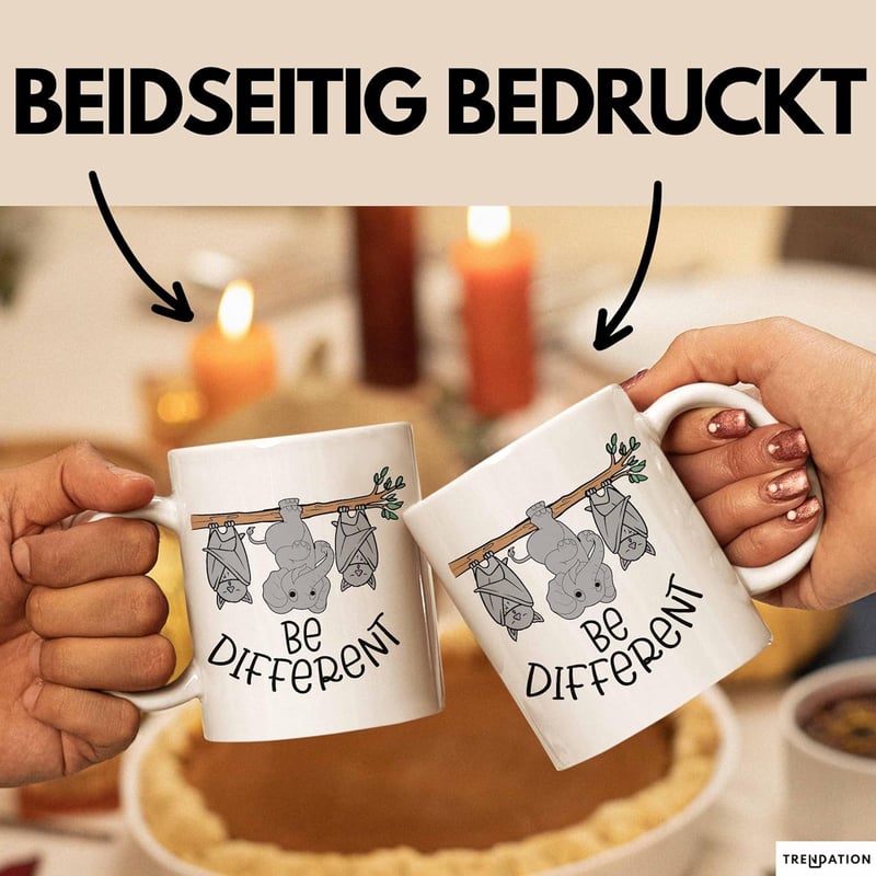 Elefant Tasse für Elefanten-Liebhaber – Geschenkidee in Weiß