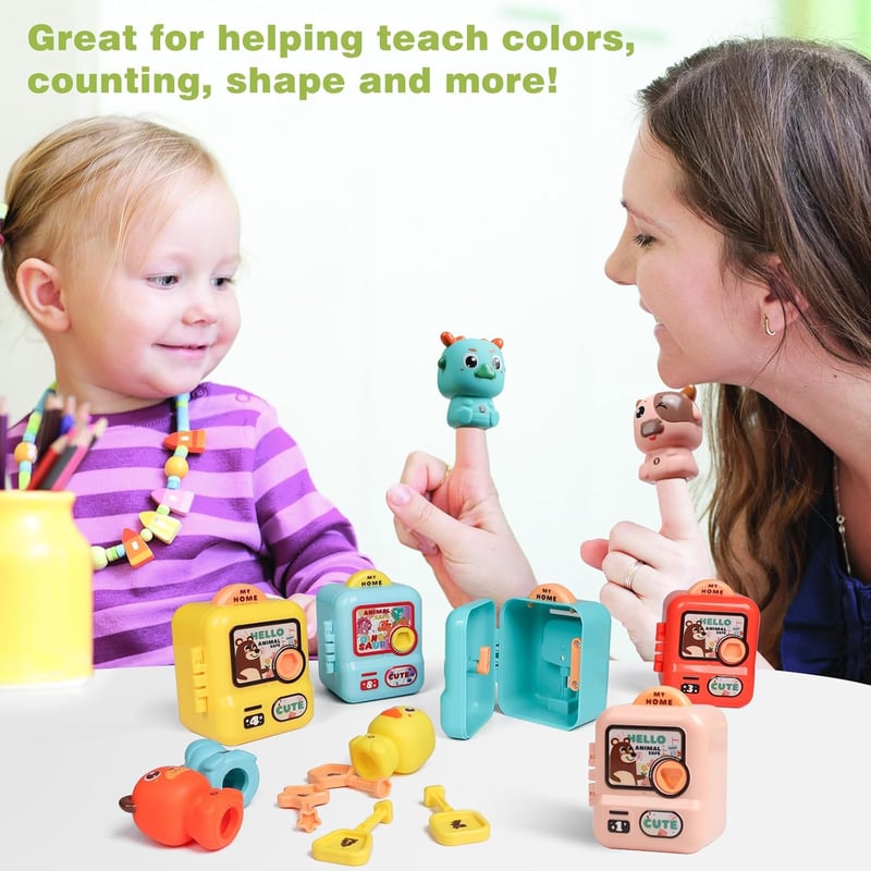 Surprise-Tier-Fingerpuppen-Set für Kinder ab 2 Jahren, 30 Stück