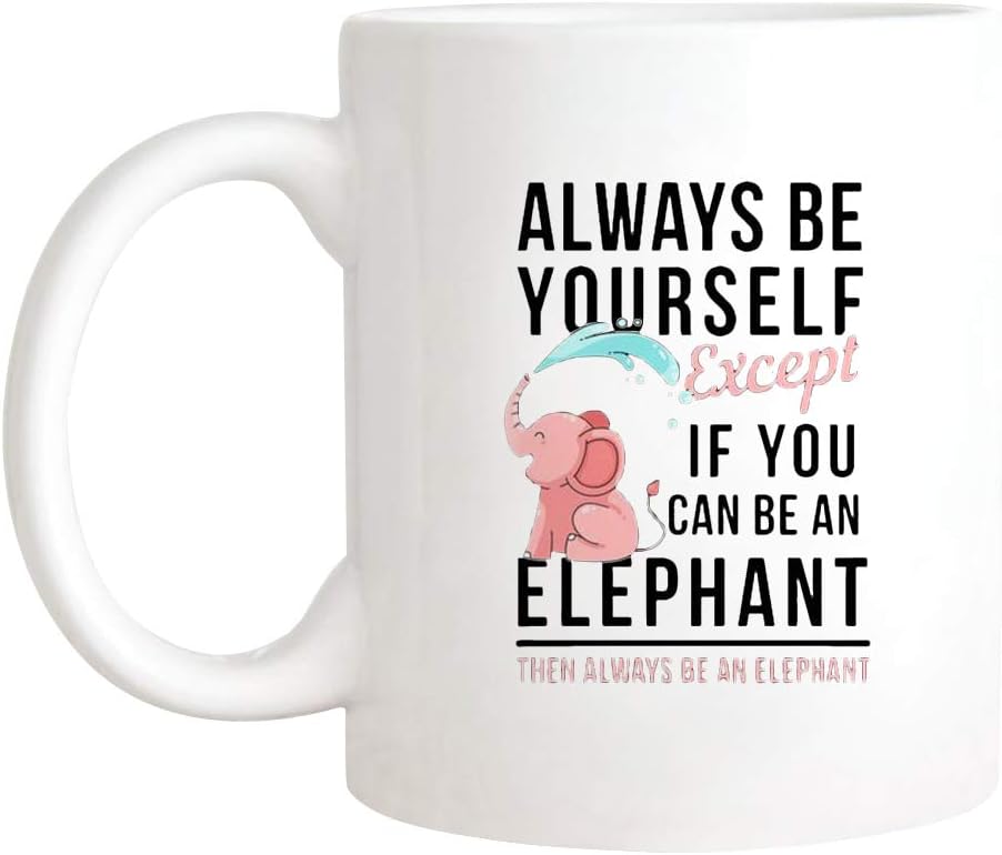 Einzigartiger Elefant Kaffee-Becher 330ml – Geschenkidee für Kollegen
