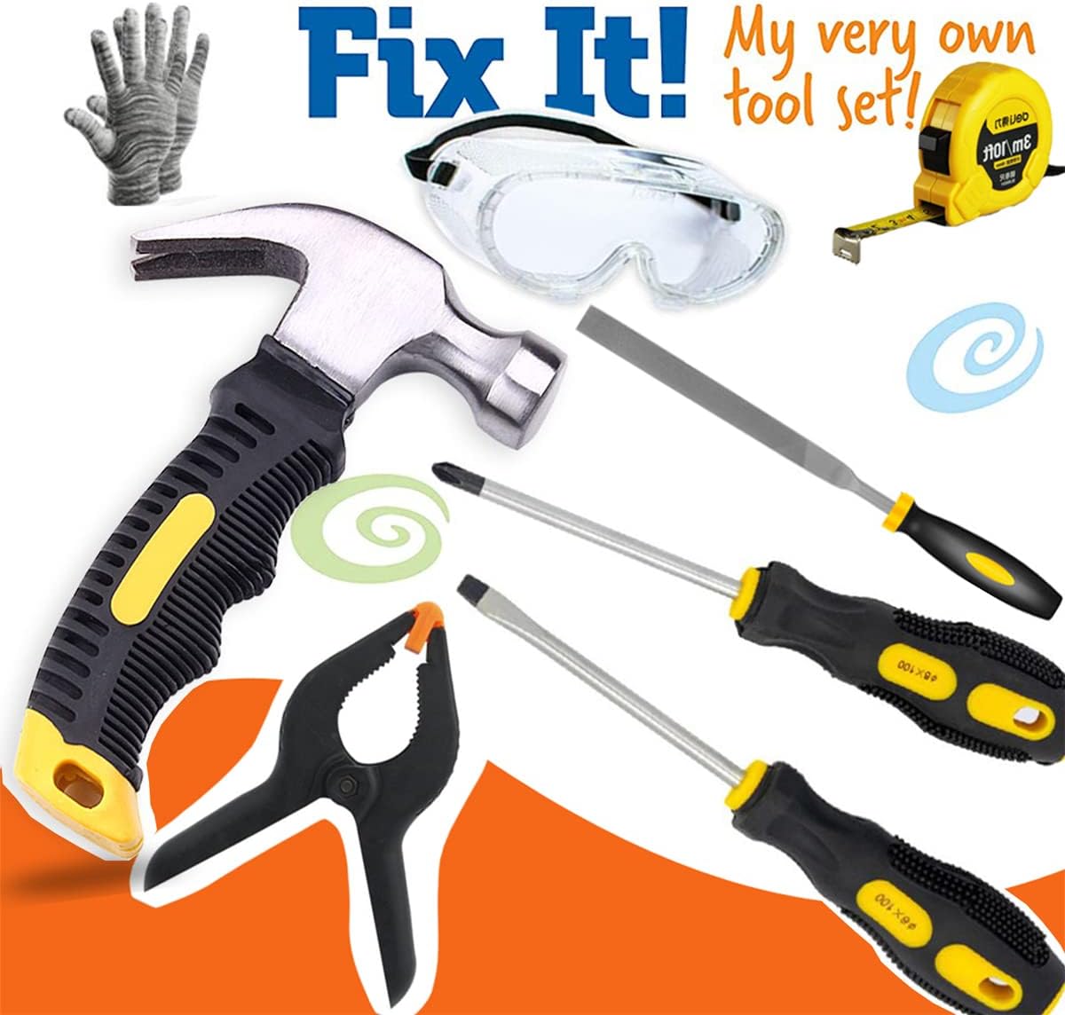 Kinder Werkzeugsatz 30-teiliges Holz-Bauset für kreative DIY-Projekte